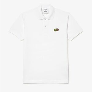 Stranger Things Classic Fit Polo White Men's Lacoste Netflix‎ Size 3